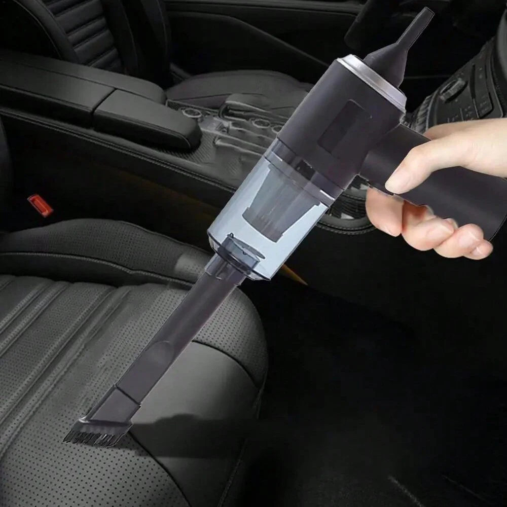 Cordless High-Power Car Vacuum Cleaner – USB Rechargeable