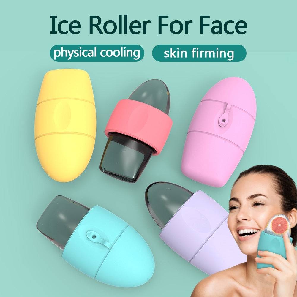 Silicone Ice Roller for Face & Eyes – Skin Tightening, Puffiness & Dark Circle Remover