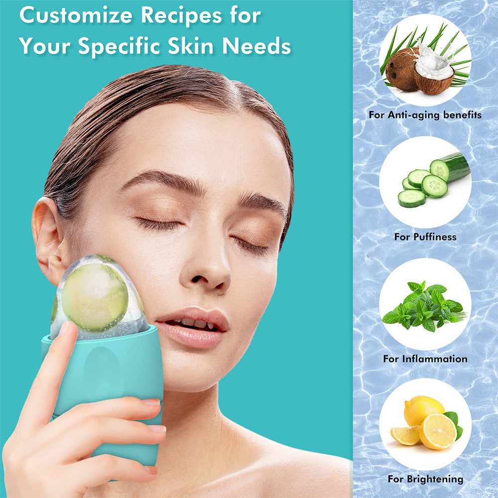 Silicone Ice Roller for Face & Eyes – Skin Tightening, Puffiness & Dark Circle Remover