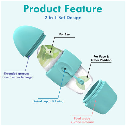 Silicone Ice Roller for Face & Eyes – Skin Tightening, Puffiness & Dark Circle Remover
