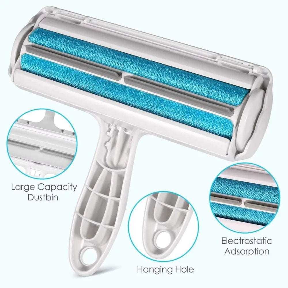 Reusable Pet Hair Remover Roller – Remove Dog & Cat Hair from Furniture in Seconds