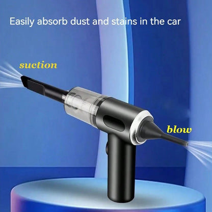 Cordless High-Power Car Vacuum Cleaner – USB Rechargeable