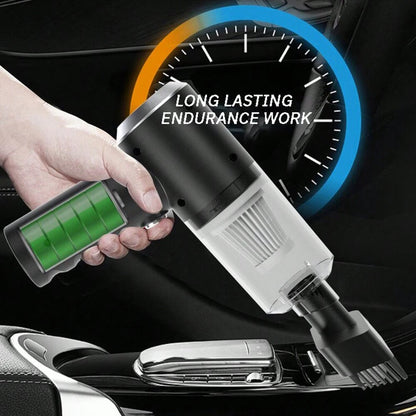 Cordless High-Power Car Vacuum Cleaner – USB Rechargeable